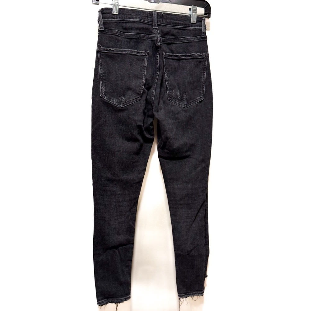 AGOLDE Sophie High Rise Skinny Crop Citizens of Humanity Temple Washed Black 26 - Picture 3 of 7